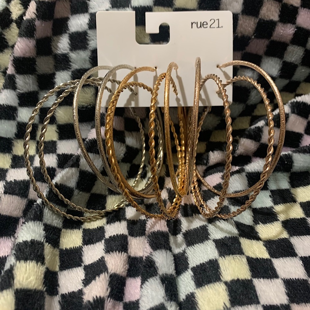 hoops pack with gold & silver